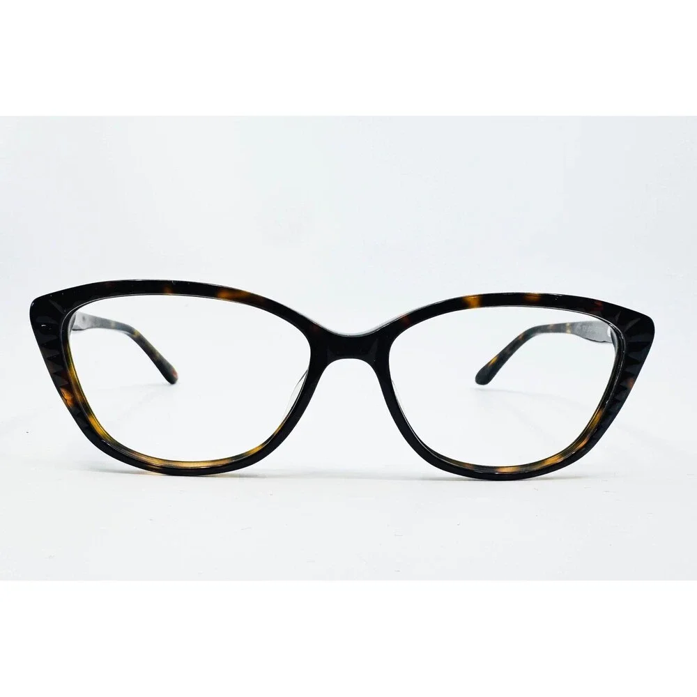 Lulu Guinness Eyeglasses Womens Tortoise LG94 TOR Cat Eye 53-15-135